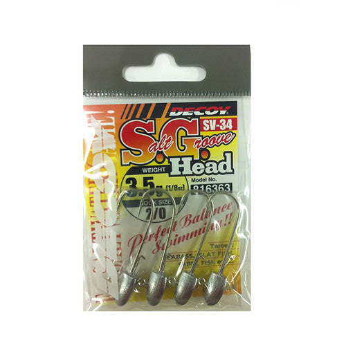 Decoy Jig Head SV-34 S.G.Head  #2/0-1/8oz