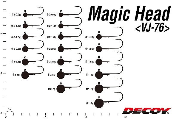 Decoy Jig Head VJ-76 Magic Head #3-1.4g