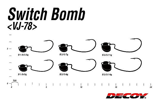 Decoy Jig Head VJ-78 Switch Bomb #1/0-3.5g