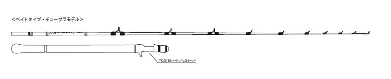 Gamakatsu Offshore Rod Jig Drive R B60M (Baitcasting 2 Piece Grip Joint)