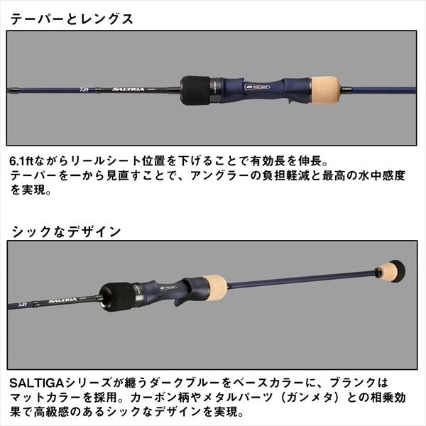 ダイワ　ソルティガ　SLOW JIGGING 61B-2 Daiwa Offshore Rod Saltiga SJ 61B-2/W (Baitcasting 1 Piece)