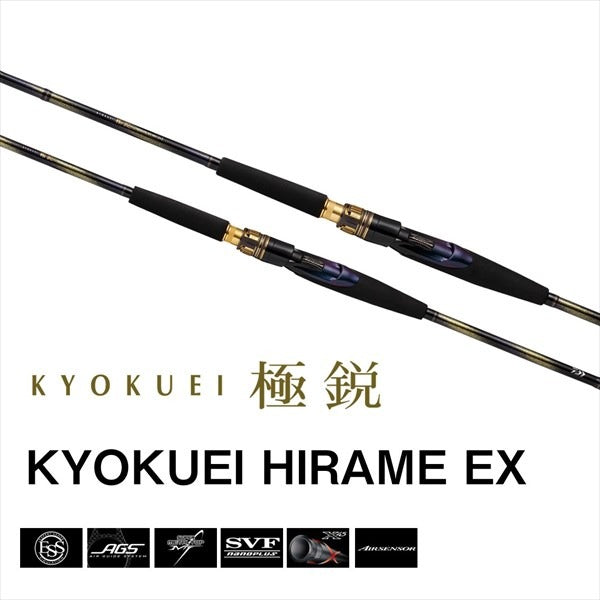 Daiwa Boat Rod Kyokuei Hirame EX MH-243 (2 Piece)