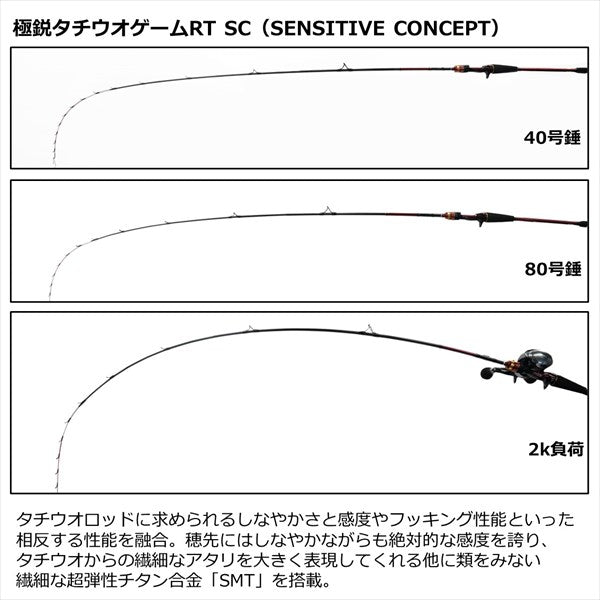 Daiwa Boat Rod Kyokuei Tachiuo Game RT SC (2 Piece)