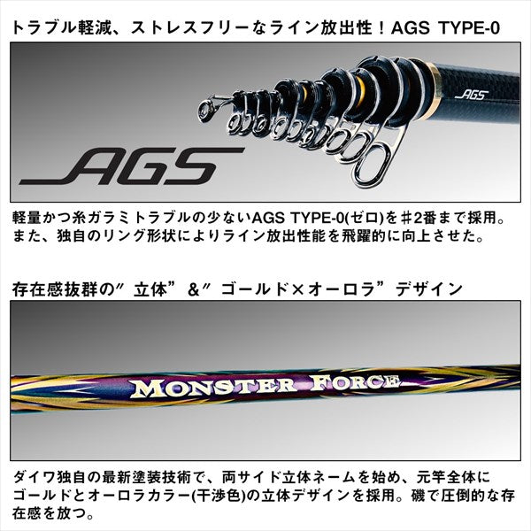 Daiwa Iso Rod Monster Force AGS H50 (Telescope 5 Piece)