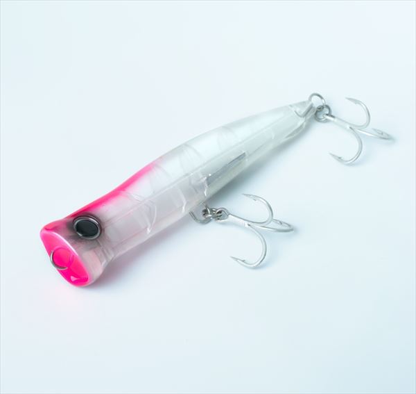 Zeake Offshore Plug SS Popper 90 Clear UV Pink Head