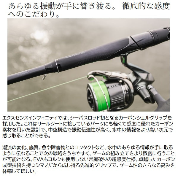 Shimano Seabass Rod 22 Exsence Infinity B96M (Baitcasting 2 Piece)